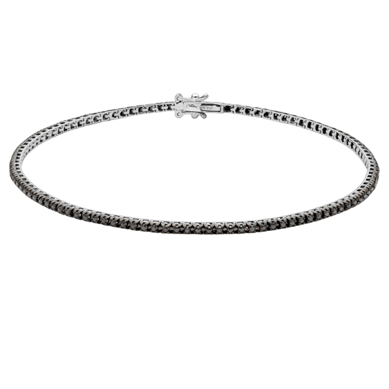 Bracciale Miluna Donna in Oro bianco Diamante Black BRD863-047N - BRD863-047N